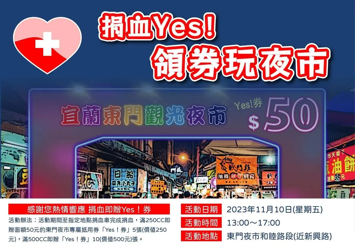 900元夜市券免費送!宜蘭「東門夜市」身分證+生日對對碰,加碼11元喝手搖 900元夜市券免費送!宜蘭「東門夜市」身分證+生日對對碰,加碼11元喝手搖