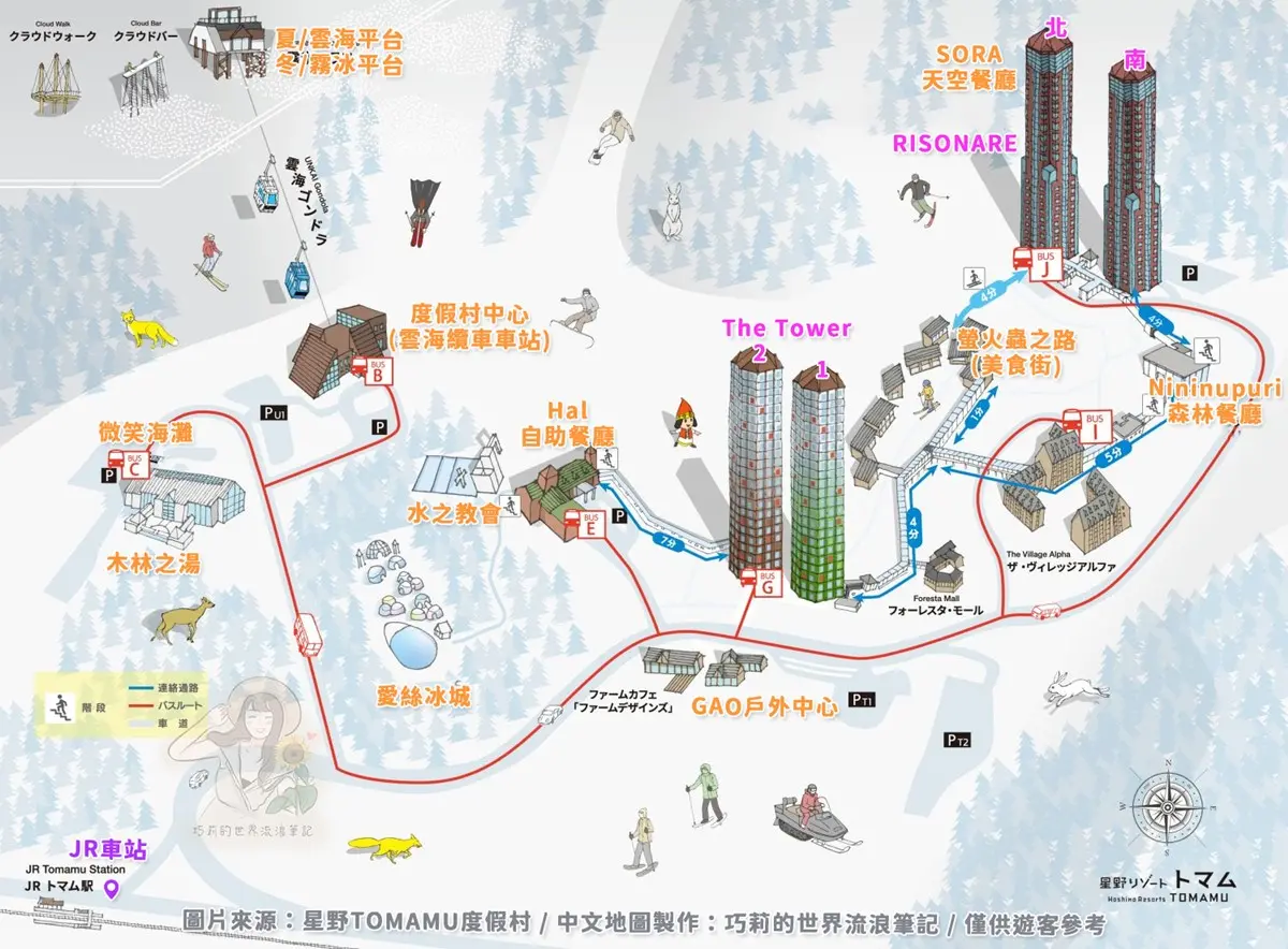 北海道玩雪必遊！「星野TOMAMU」便宜訂房攻略，爽用５大設施一晚免５千(中獎公布)