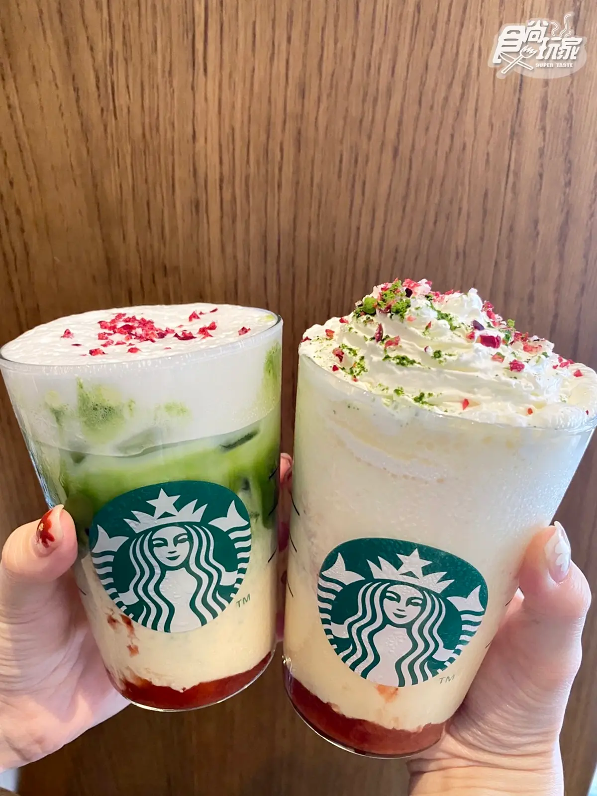 星巴克首推「抹茶季」！春日款「蜜桃百香抹茶那堤」，再收櫻花、達摩貓咪杯