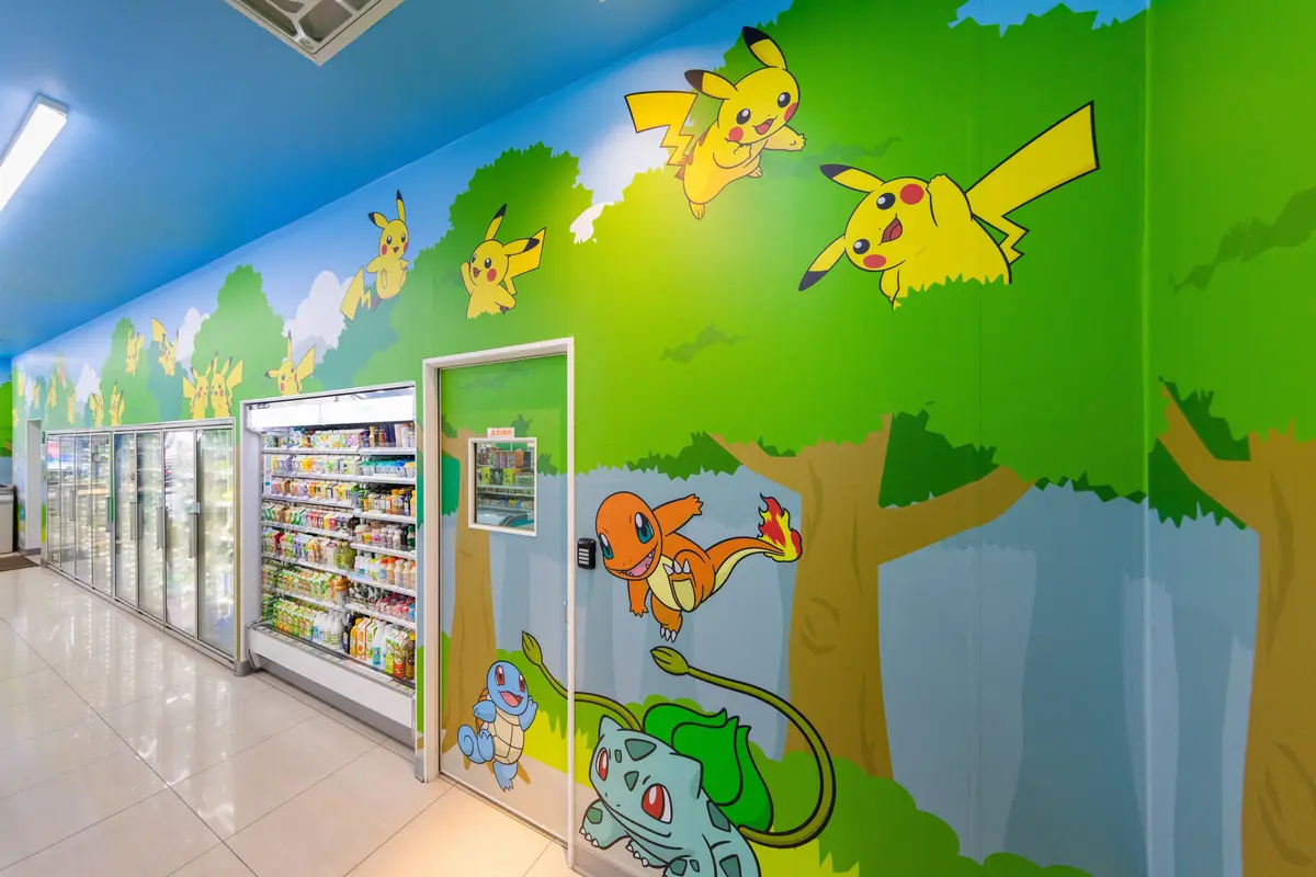 7-11全台唯一「寶可夢主題店」！巨大皮卡丘、耿鬼現身， 還可玩寶可夢機台