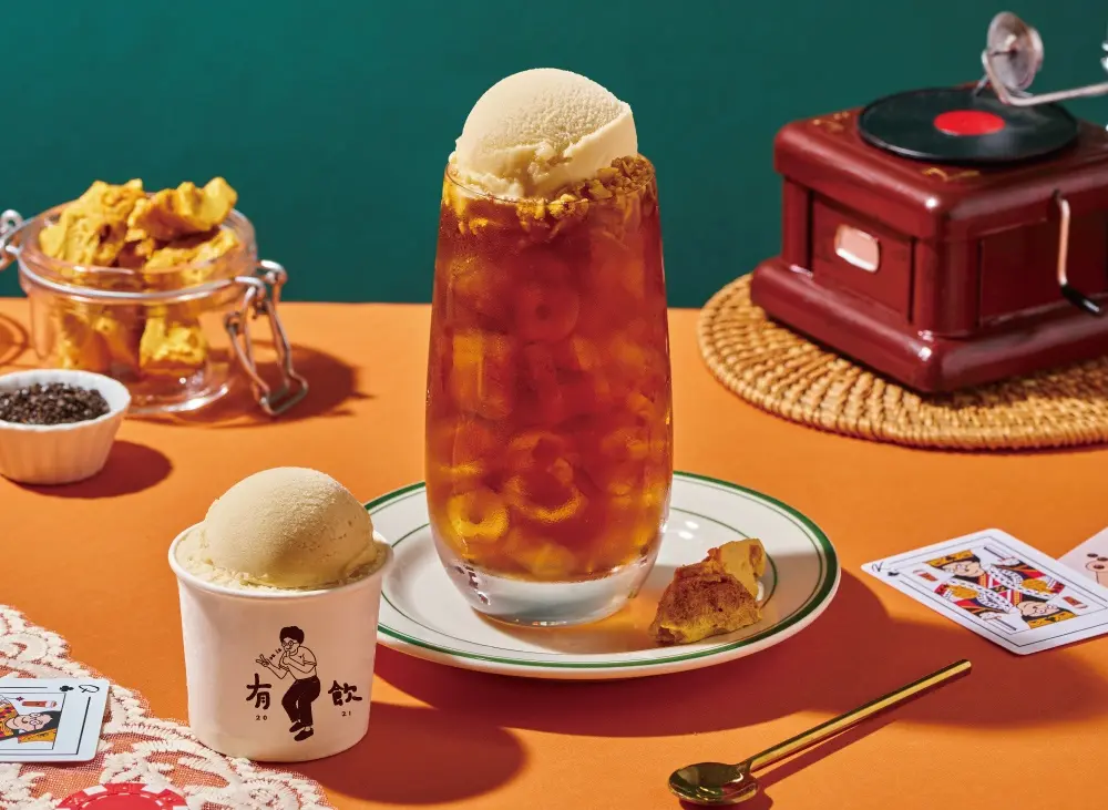 手搖配料人新歡！全台首創「椪糖粉粿」+「椪糖冰淇淋」，搭３椪糖飲太絕