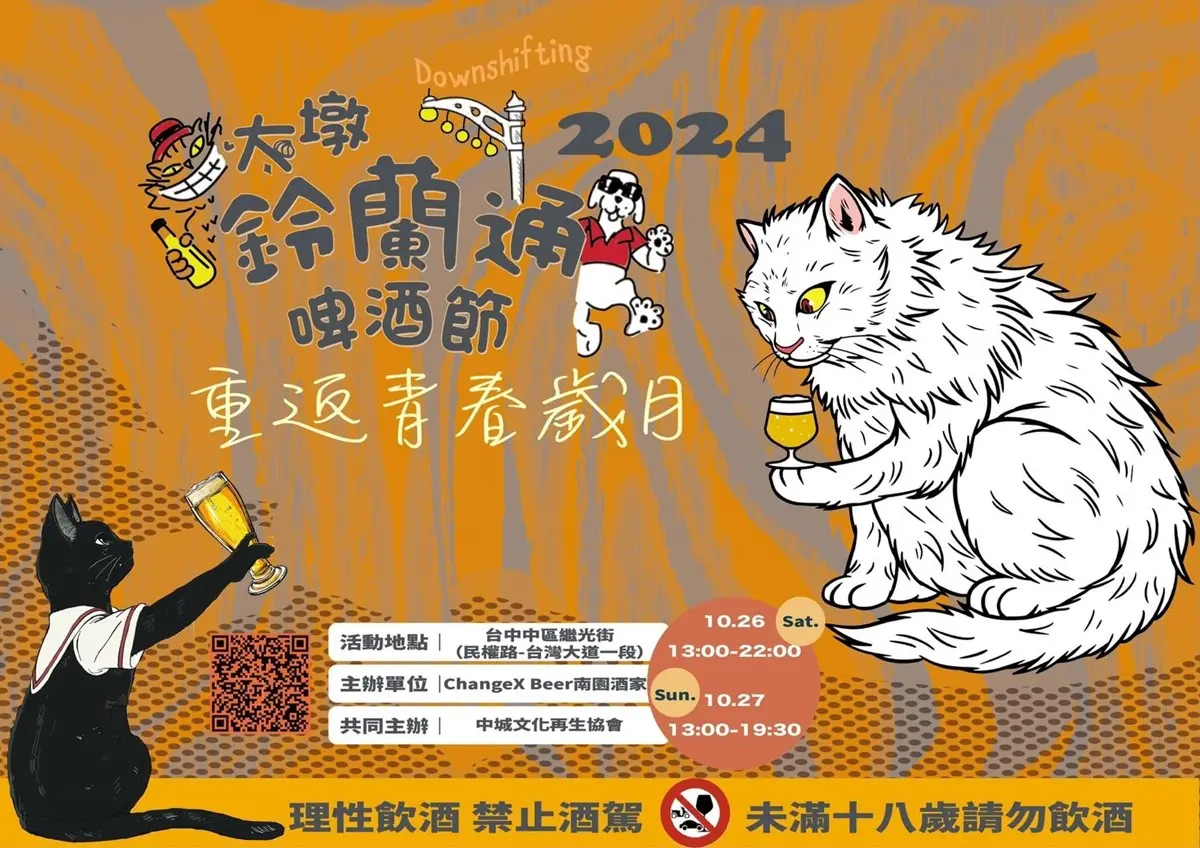 台中最大「日式變裝遊行」本週登場!快閃2日限定,免費逛9大市集、啤酒節 台中最大「日式變裝遊行」本週登場!快閃2日限定,免費逛9大市集、啤酒節