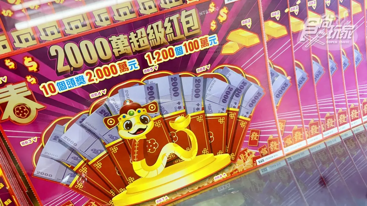 這款中獎率100%！蛇年11款全新刮刮樂推薦：CP值最高、中獎率、獎金一次看
