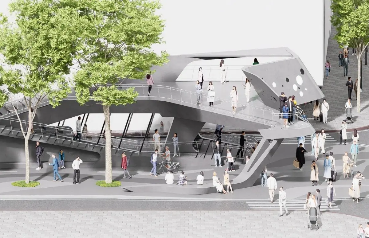 全新觀景台登場!北捷「中山站1號出口」5月底完工,綠廊美化模擬圖搶先看 全新觀景台登場!北捷「中山站1號出口」5月底完工,綠廊美化模擬圖搶先看