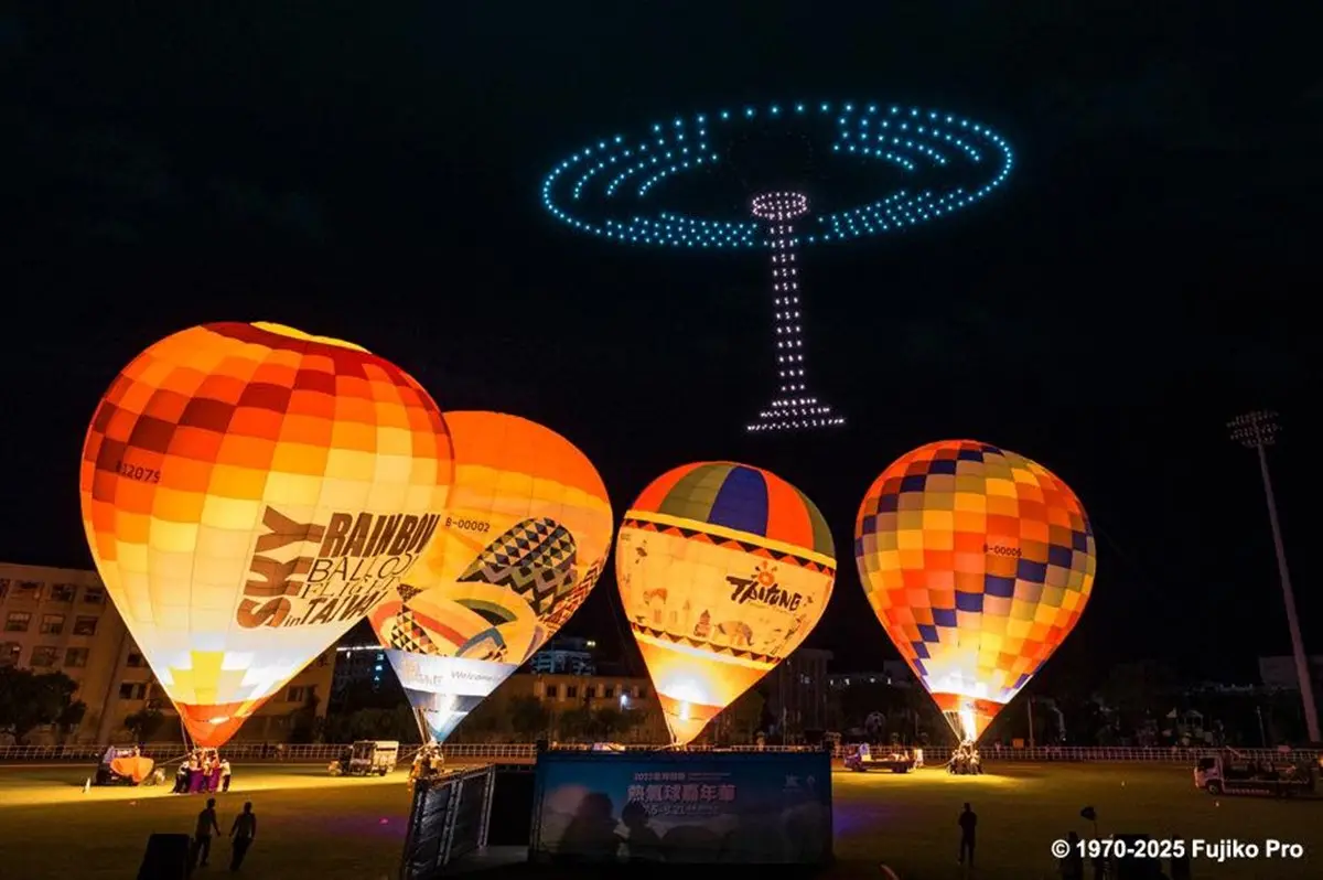 2025「台東熱氣球嘉年華」這天搶票！必衝「哆啦A夢」無人機煙火光雕音樂會