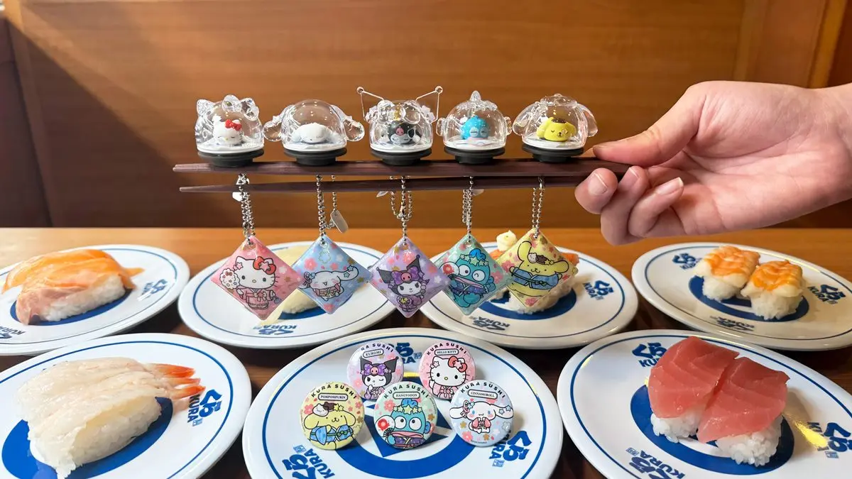 三麗鷗主題店要來了！全台「這５間」藏壽司限定，15款超萌扭蛋、集點搶先看