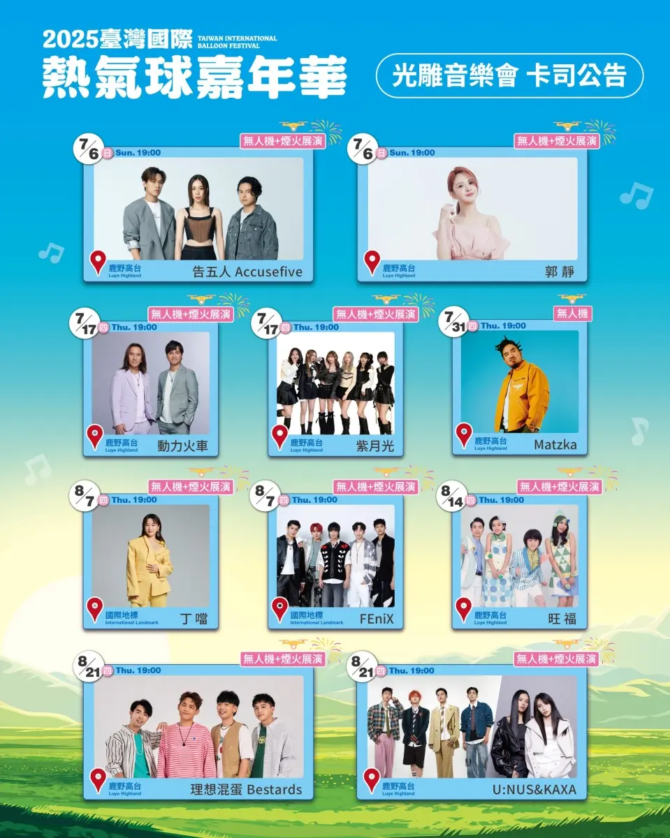 2025「台東熱氣球嘉年華」這天搶票！必衝「哆啦A夢」無人機煙火光雕音樂會