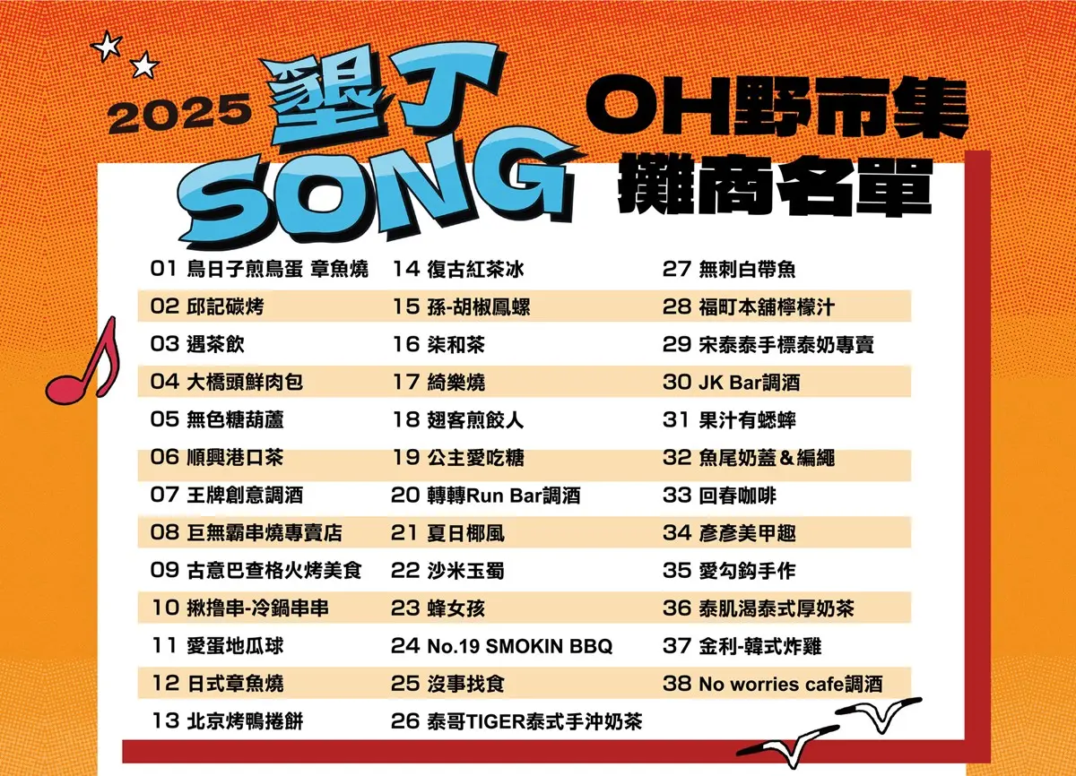 連續3天免費演唱會!玖壹壹、TRASH等19組卡司接力,還有美食市集可逛 連續3天免費演唱會!玖壹壹、TRASH等19組卡司接力,還有美食市集可逛