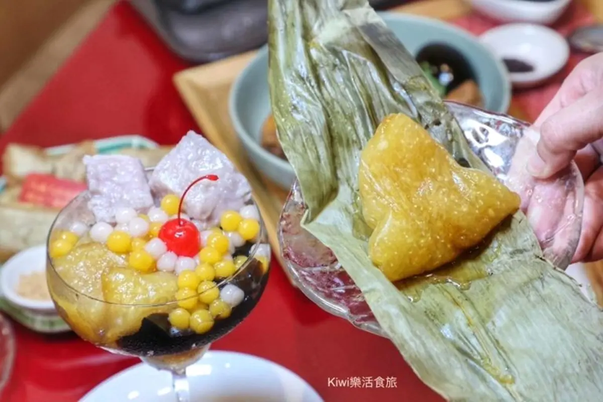 送招牌人氣點心！最美台味茶館把粳粽變冰品，還有一整顆鳳梨果昔超有哏