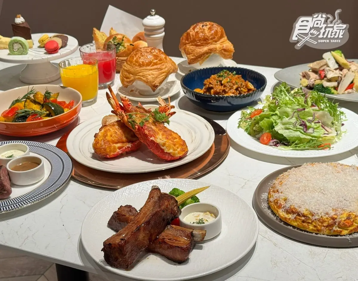 排餐＋自助吧吃到飽！饗賓旗下首間「高CP值牛排」，熱食、披薩近百道無限夾