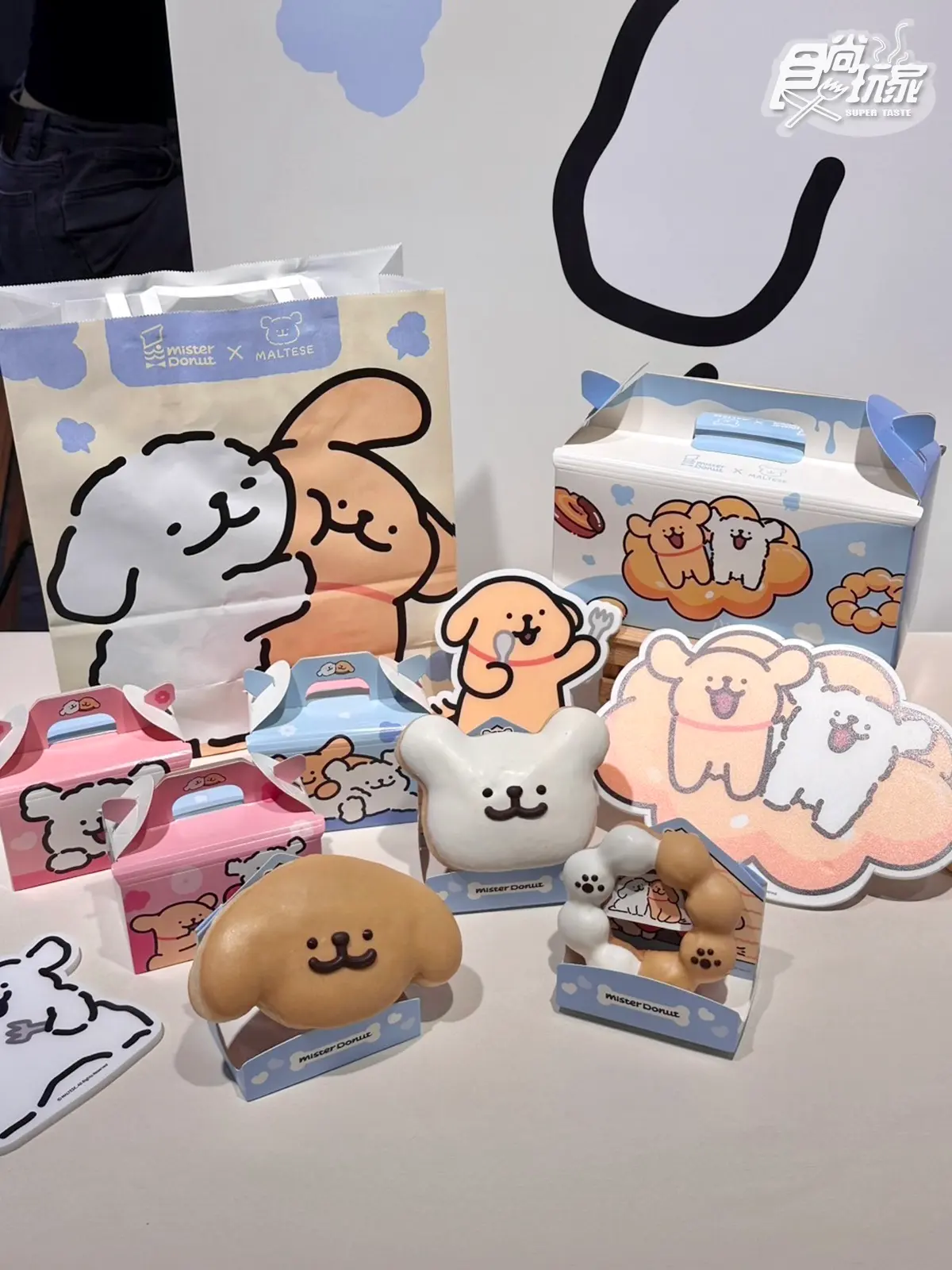 狗狗甜甜圈太Q！「Mister Donutｘ線條小狗」品項、周邊，奶茶季波堤同步吃