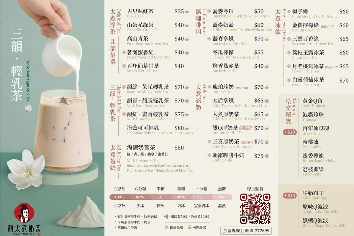 【台中饗食趣】手搖買一送一！奶茶專家新品優惠，「哈瓜．輕乳茶」喝得到果肉