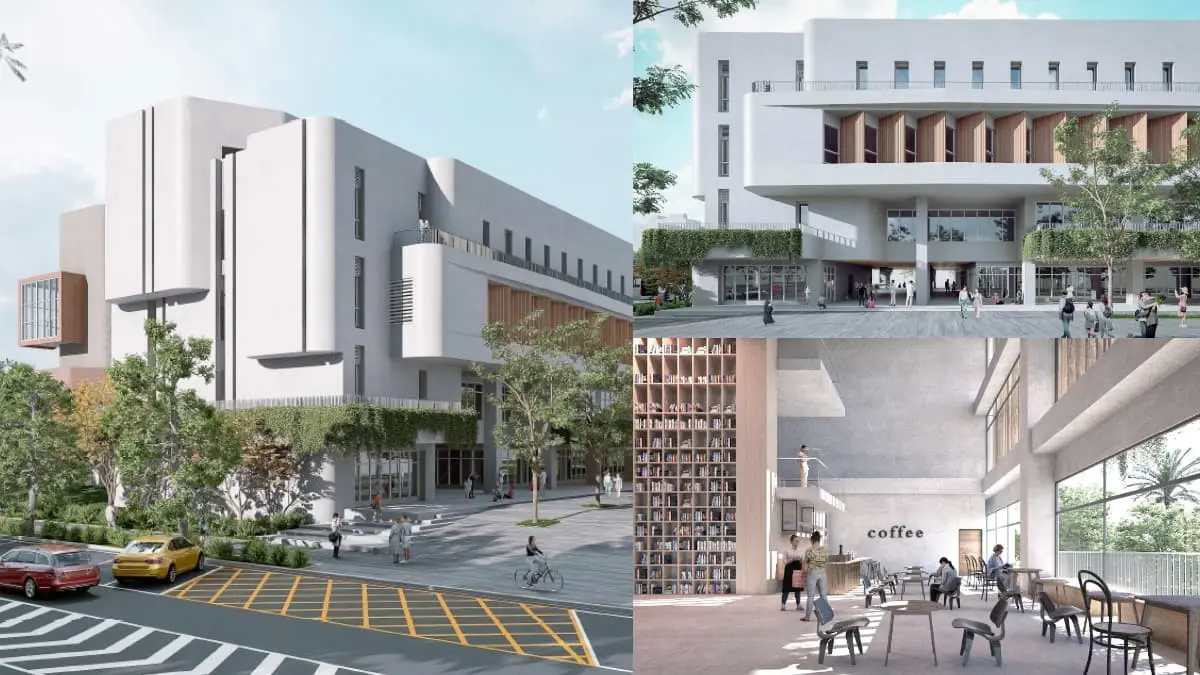 全台唯一「24小時圖書館」這時啟用！５層樓空間面向海景，室內模擬圖搶先看