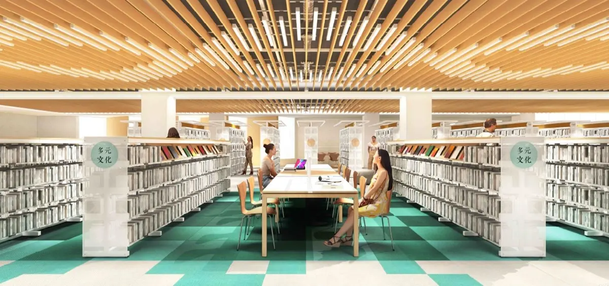 全台唯一「24小時圖書館」這時啟用！５層樓空間面向海景，室內模擬圖搶先看