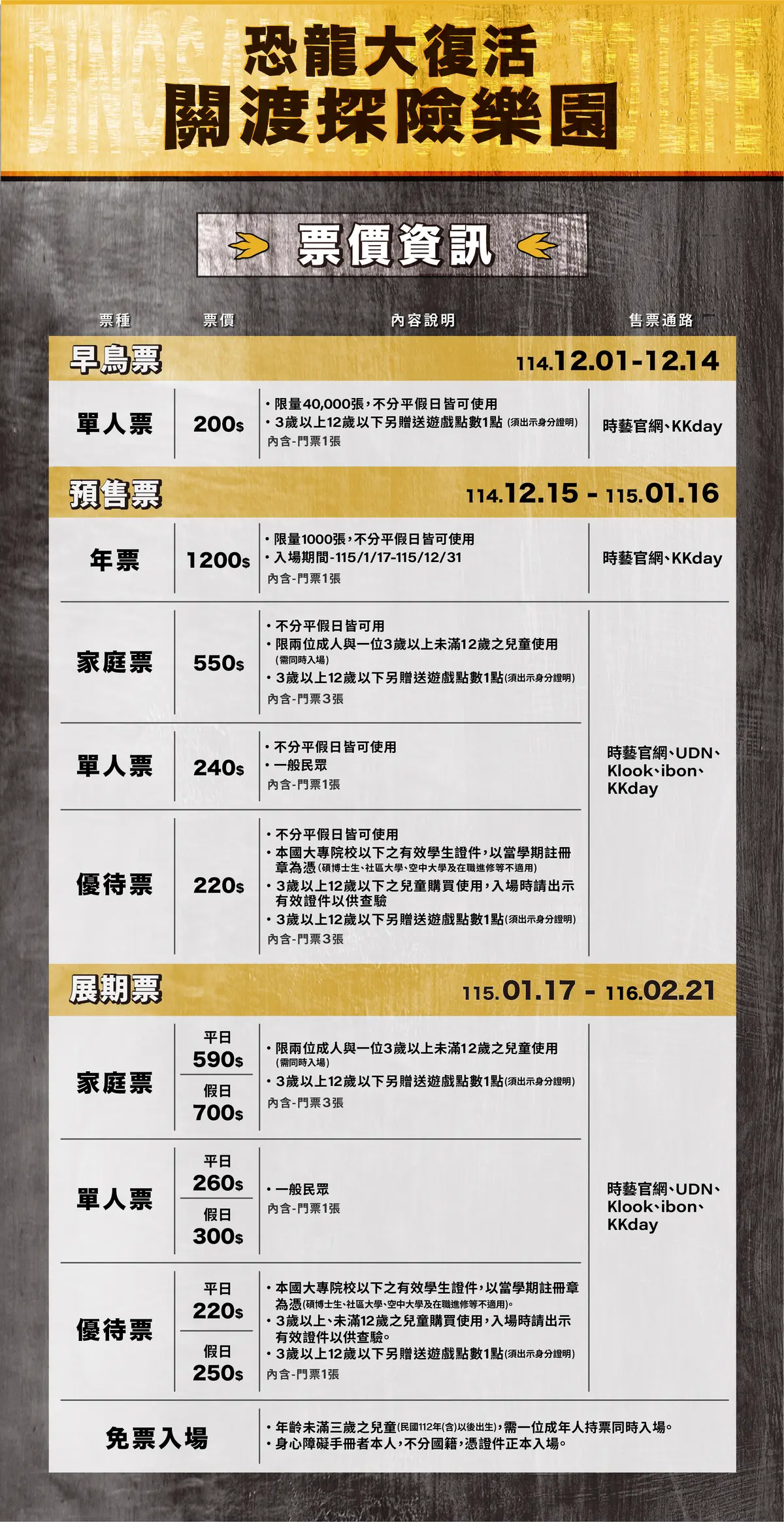 台灣首座1500坪「恐龍沉浸式戶外樂園」!70隻超擬真恐龍,必拍展區、票價(中獎公布) 台灣首座1500坪「恐龍沉浸式戶外樂園」!70隻超擬真恐龍,必拍展區、票價(中獎公布)