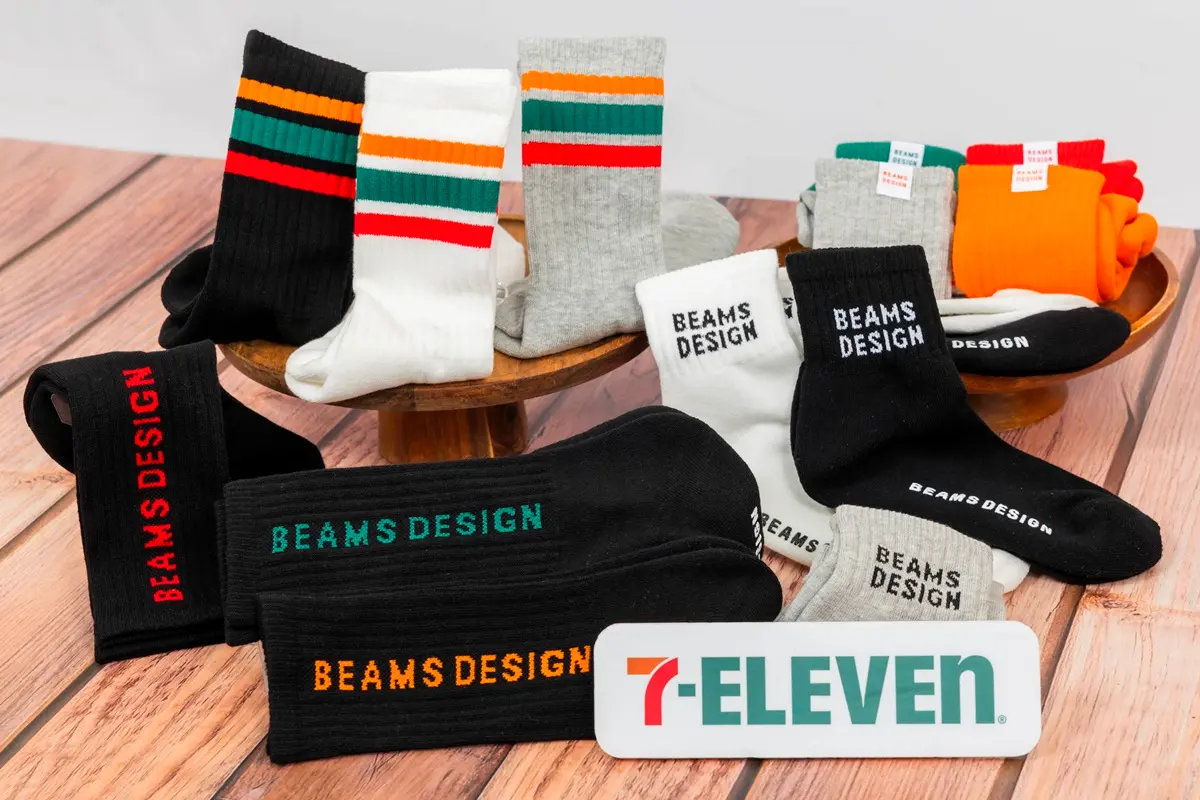 超商日系單品太好買！「7-11ｘBEAMS DESIGN」30多款小物，襪子、包款質感升級