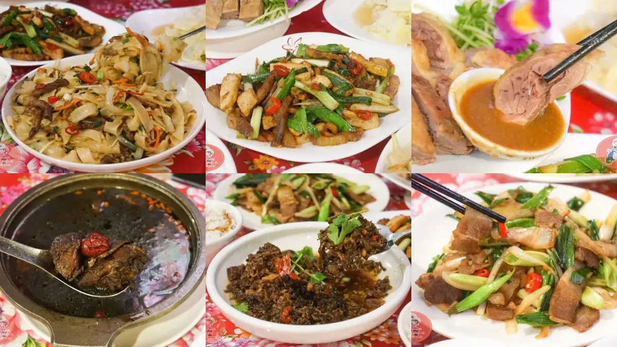 內灣老街美食｜內灣圓樓人文客家餐廳：吃客家菜邊看懷舊電影