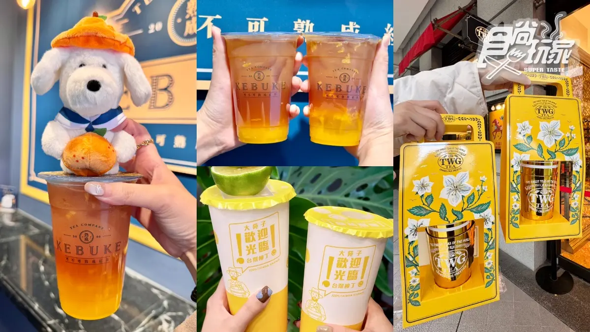 可不可橘子新品要喝！超Q「橘子成哥娃娃」必收，再喝大苑子優惠、TWG外帶杯