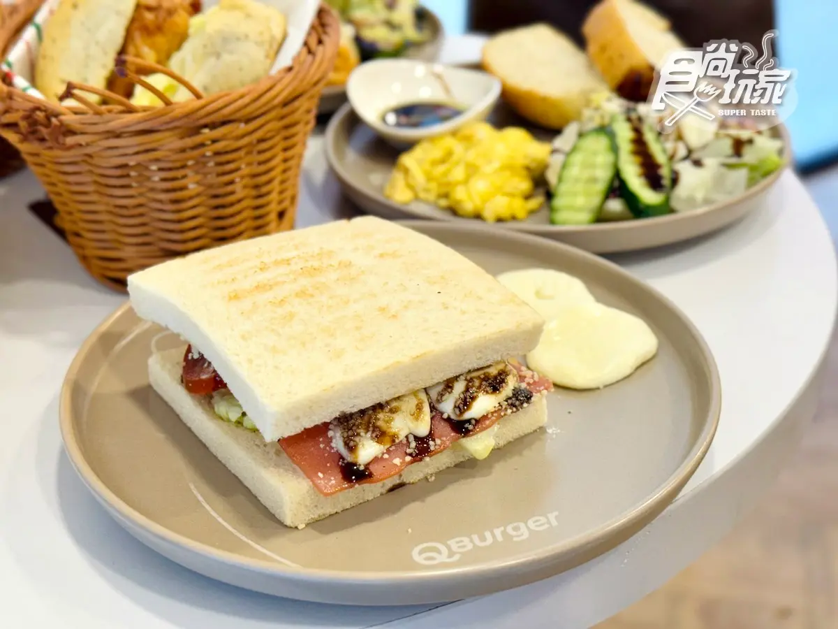 最低45元起！「Q Burger」吳寶春聯名10款開箱，莫扎瑞拉起士堡、佛卡夏