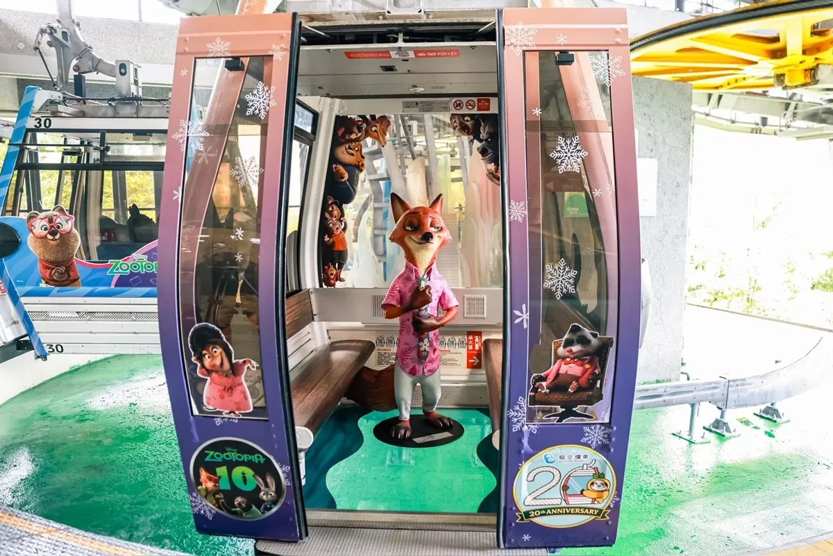 《動物方城市》出沒貓空纜車!必搶茱蒂、尼克等比例公仔車廂,逛周邊快閃店 《動物方城市》出沒貓空纜車!必搶茱蒂、尼克等比例公仔車廂,逛周邊快閃店