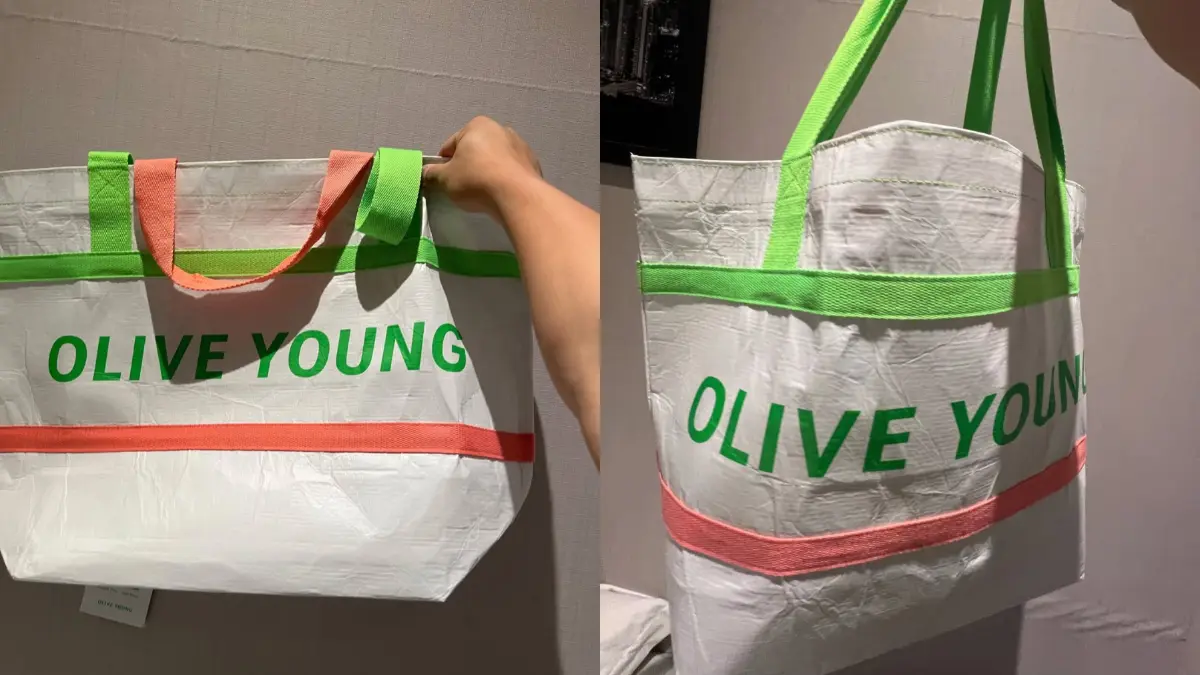 Olive Young購物袋爆紅！台幣68元另類伴手禮，一年半狂賣178萬個成旅韓必買