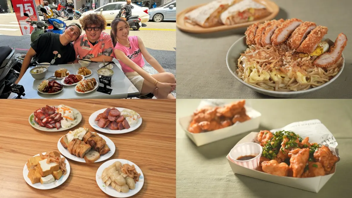中部美食PK！７大創意餐車尬５家市場老店：炭香雞腿刈包、美式脆皮炸雞、90年梅仔冰