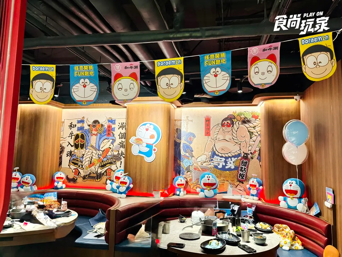 「王品Ｘ哆啦A夢」超萌聯名！458元起吃到飽，70款自助吧、鯛魚燒霜淇淋暢吃