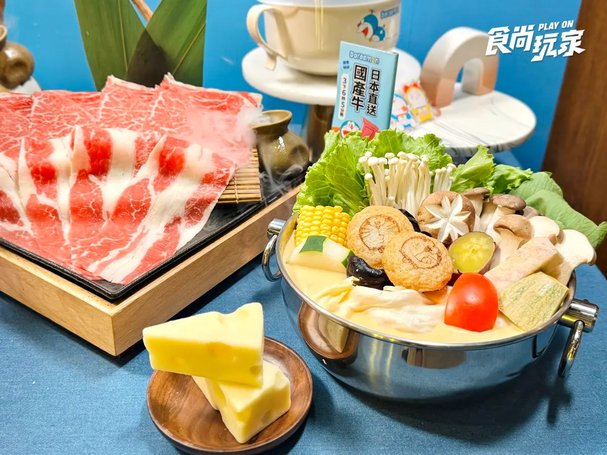 「王品Ｘ哆啦A夢」超萌聯名！458元起吃到飽，70款自助吧、鯛魚燒霜淇淋暢吃