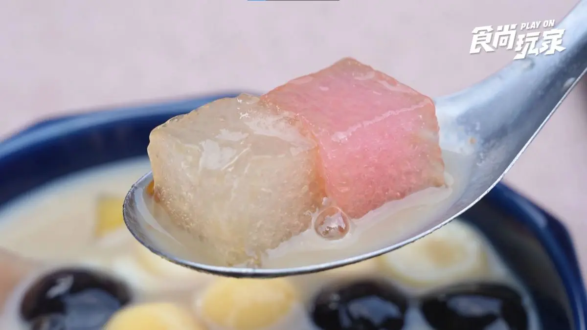 免費續豆花！桃園超狂「圓形豆花」連配料都變圓，還能變身手搖飲用吸的